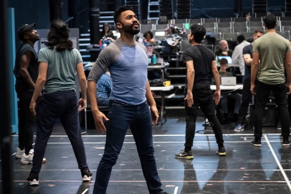 Photo Flash: First Look at Ari'el Stachel, David Hyde Pierce and More in Rehearsals for THE VISITOR at The Public Theater Image