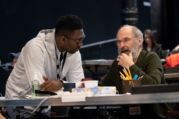 Photo Flash: First Look at Ari'el Stachel, David Hyde Pierce and More in Rehearsals for THE VISITOR at The Public Theater 