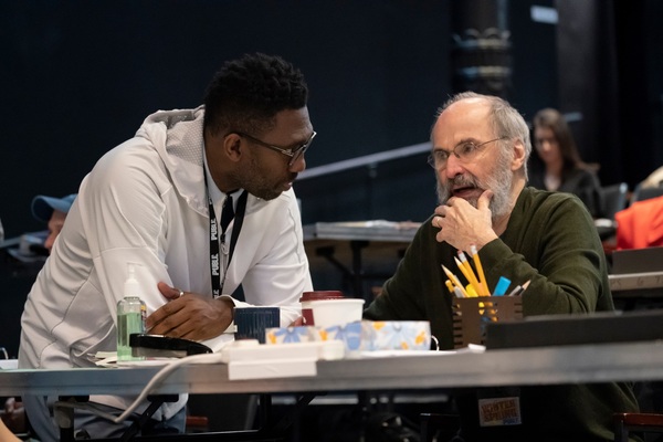 Photo Flash: First Look at Ari'el Stachel, David Hyde Pierce and More in Rehearsals for THE VISITOR at The Public Theater Image