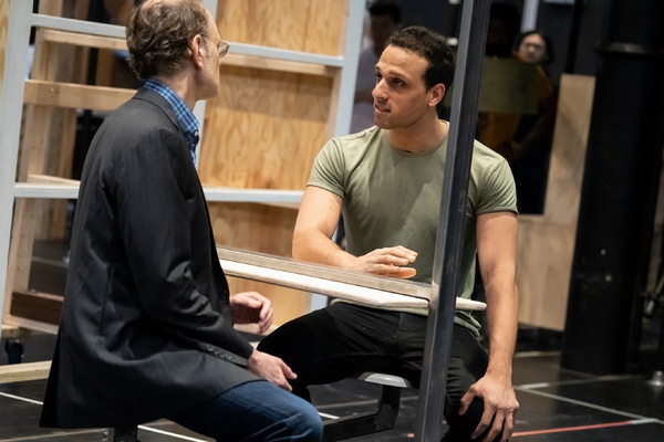 Photo Flash: First Look at Ari'el Stachel, David Hyde Pierce and More in Rehearsals for THE VISITOR at The Public Theater 