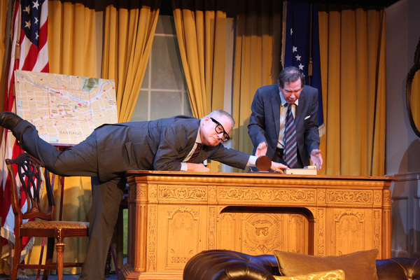 Michael Van Duzer as Henry Kissinger, Steve Nevil as Richard Nixon Photo