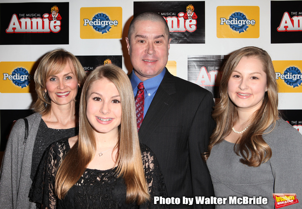 Merwin Foard with wife & daughters attending the Broadway Opening Night Performance A Photo