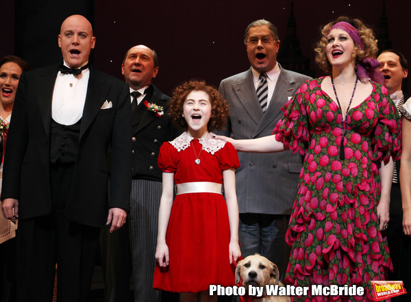 Anthony Warlow, Lilla Crawford, Merwin Foard, & Company during the Broadway Opening N Photo