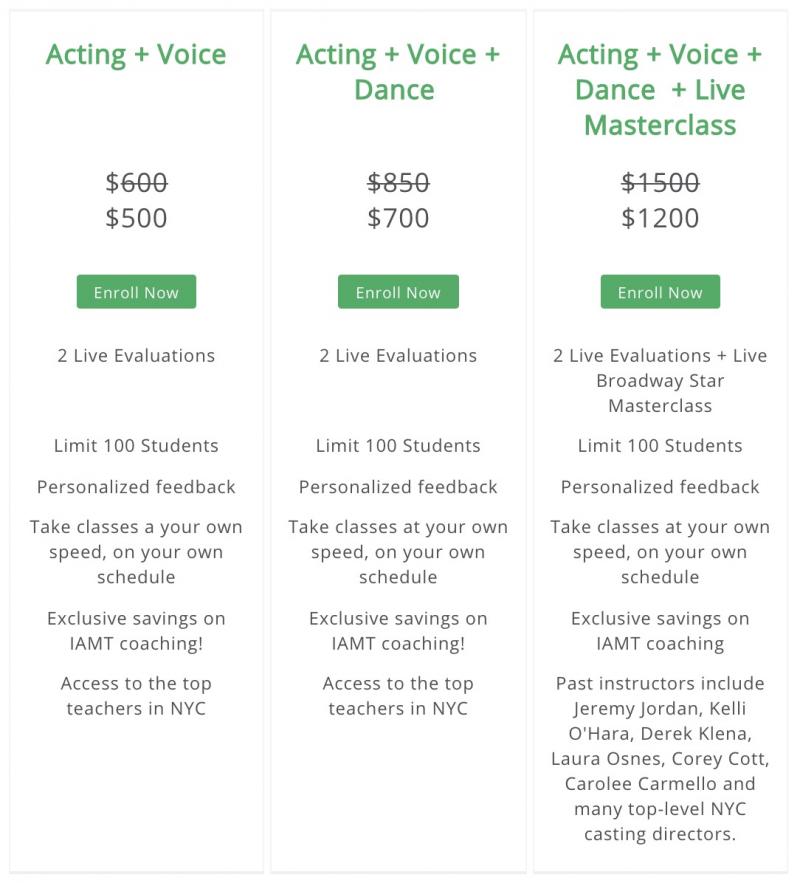 Starts Next Week! Continue Your Singing, Acting, & Dancing Training During The Virus Outbreak At Home! Image