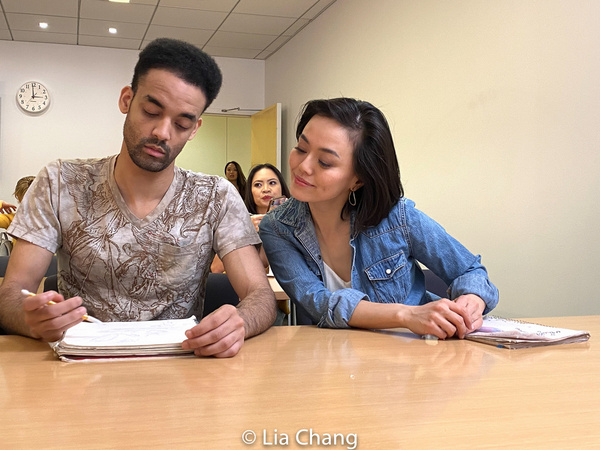 Photo Flash: Jaygee Macapugay, Garth Kravits And Paulo K Tirol On The Set Of THE LANGUAGE LESSON Image