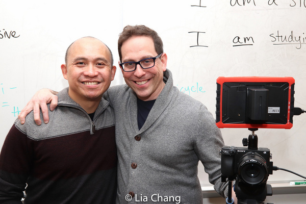 Photo Flash: Jaygee Macapugay, Garth Kravits And Paulo K Tirol On The Set Of THE LANGUAGE LESSON Image