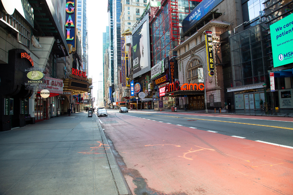 Photo Coverage: 19 Eerie Images of a Desolate Times Square Image