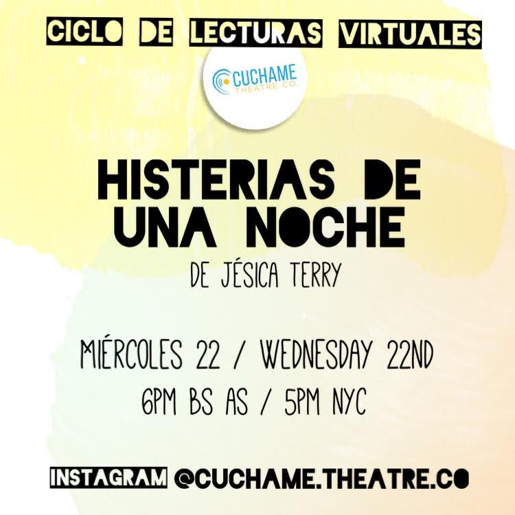 BWW Previews: CICLO DE LECTURAS VIRTUALES: Histerias de una Noche de  Cuchame Theatre Co. Image
