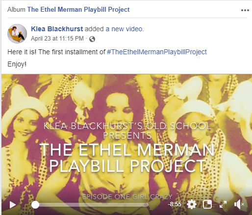 Feature: Klea Blackhurst's Ethel Merman Playbill Project Provides Theater History Buffs With Delightful Diversion  Image