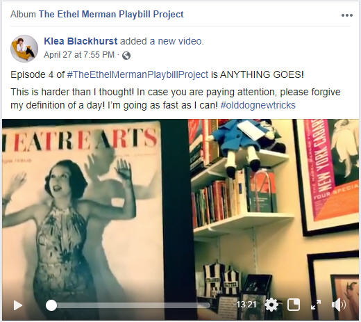 Feature: Klea Blackhurst's Ethel Merman Playbill Project Provides Theater History Buffs With Delightful Diversion  Image