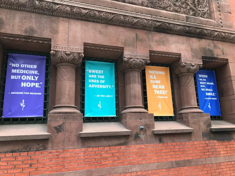 Chesapeake Shakespeare Updates Facade With Inspiring Quotes to Connect With Neighbors During the Health Crisis 