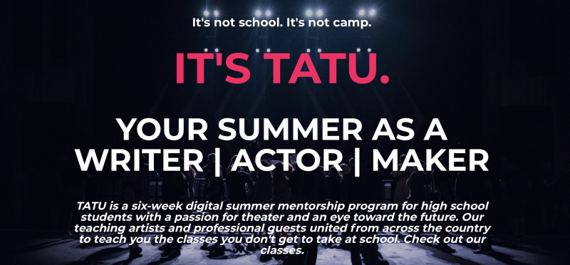 Feature: TEEN ARTISTS THEATER UNIVERSITY Is the Digital Theater Intensive You've Been Craving 