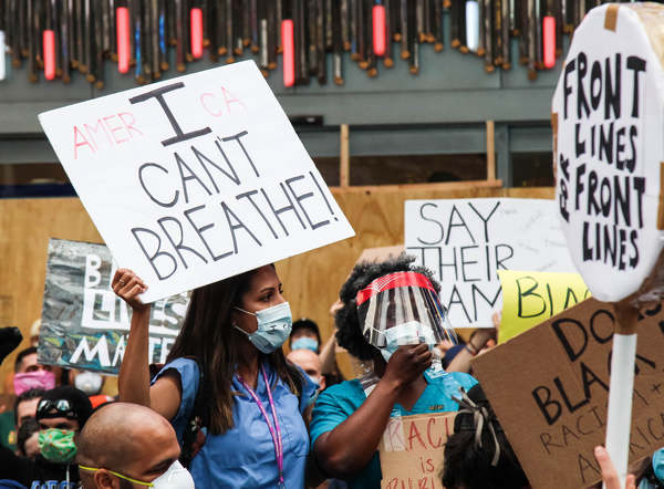 Photo Flash: New Yorkers Take To The Streets For Black Lives Matter Protests Image