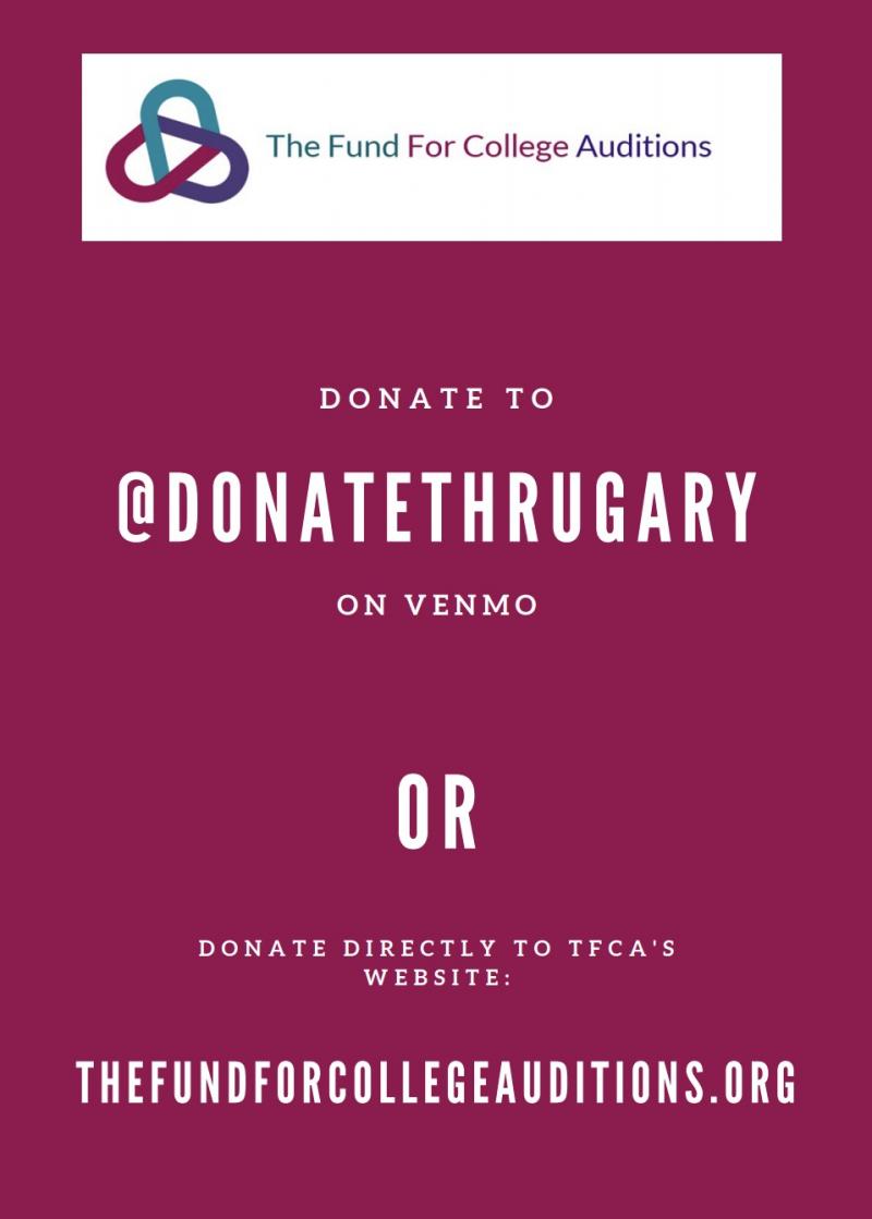 Help Raise Money for Under-Represented Theatre Students Through The Fund for College Auditions- Donate Today! Image