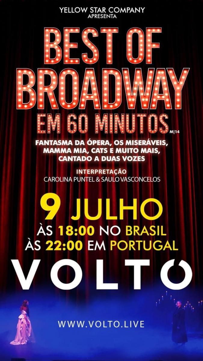 Review: In a Brazil-Portugal Live, Saulo Vasconcelos and Carolina Puntel Will Take You To THE BEST OF BROADWAY IN 60 MINUTES  Image