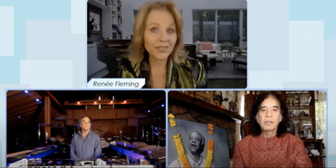 VIDEO: Renee Fleming, Mickey Hart, and Zakir Hussain Perform 'Open Eyes' Photo