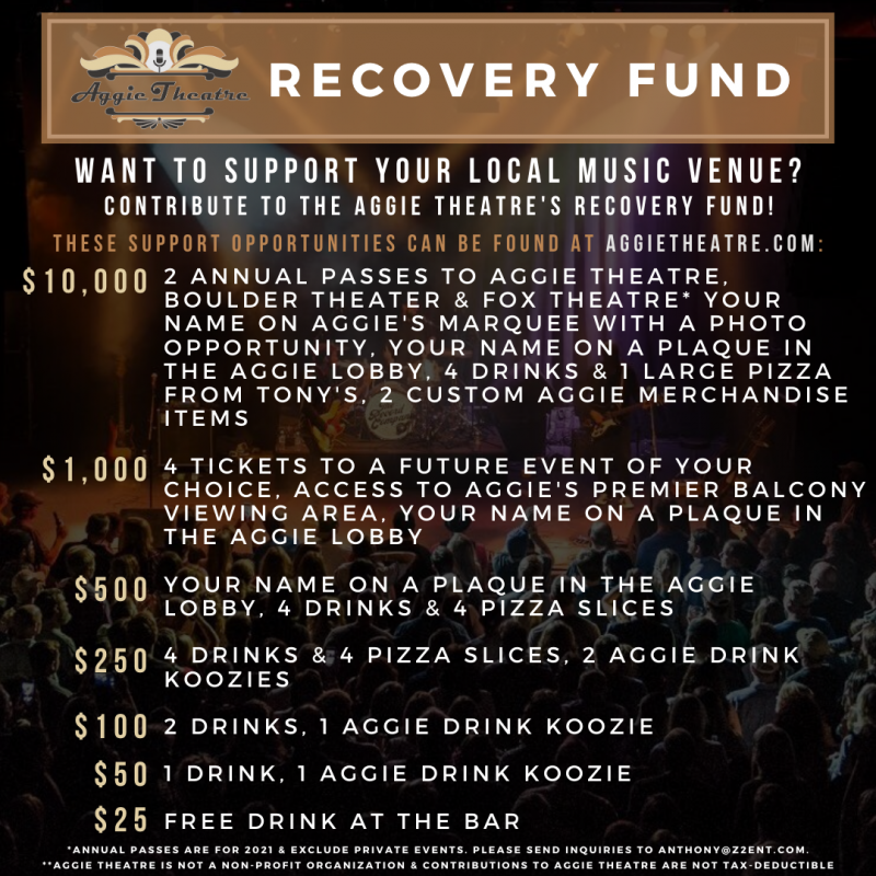 Z2 Entertainment Venues Launch Recovery Funds  Image