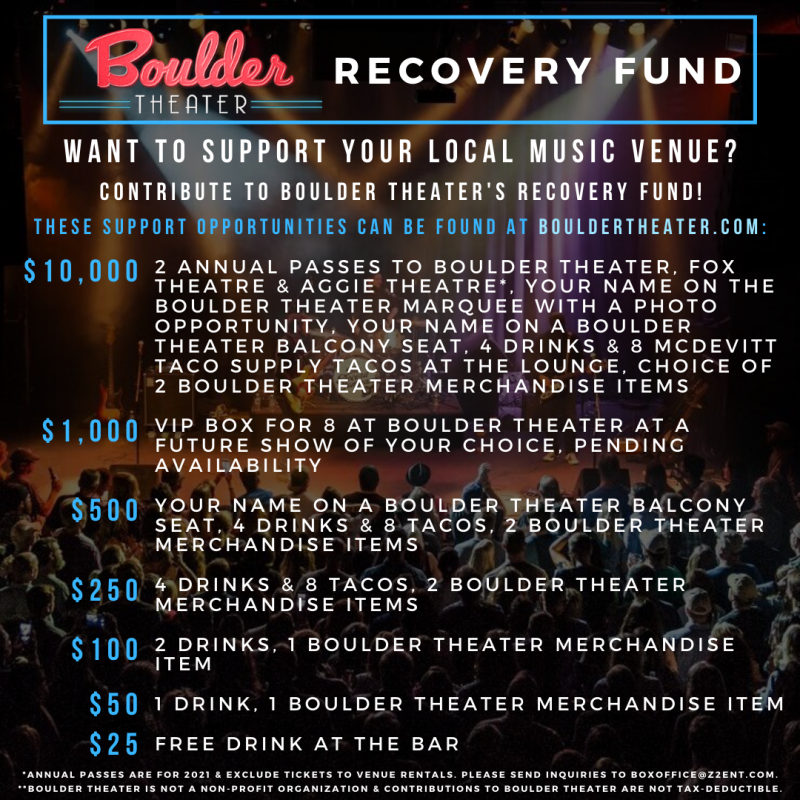 Z2 Entertainment Venues Launch Recovery Funds  Image