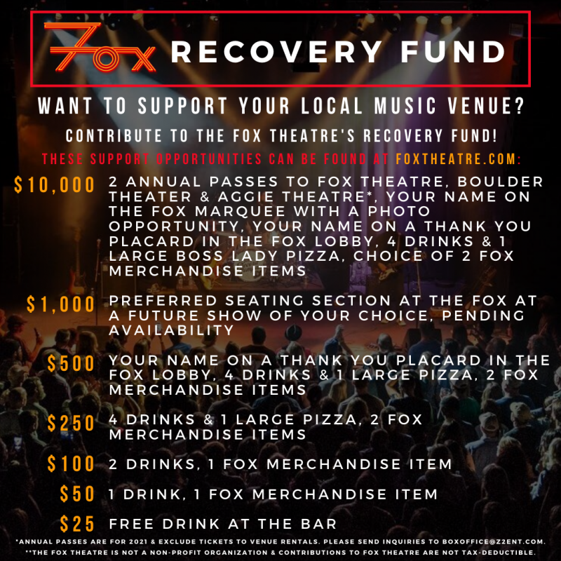 Z2 Entertainment Venues Launch Recovery Funds  Image