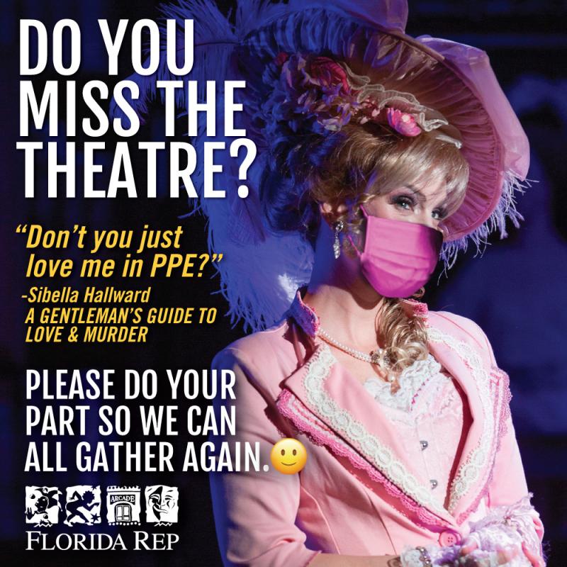 Photo Flash: Florida Repertory Theatre Launches 'Wear A Mask' Campaign Image