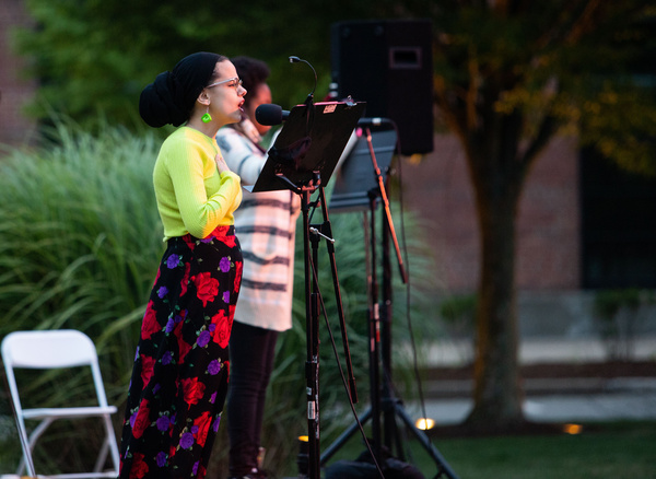 Students from the Langston Hughes Community Poetry Collective Photo