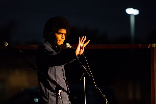 Students from the Langston Hughes Community Poetry Collective Photo