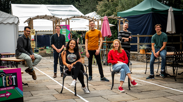 Photo Flash: First Look at THE WORLD GOES 'ROUND CAST in Rehearsal 