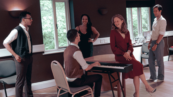 Photo Flash: First Look at THE WORLD GOES 'ROUND CAST in Rehearsal Image