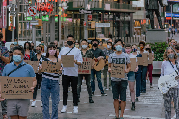 Photo Flash: Artists Gather in Times Square for Be An #ArtsHero Campaign Image