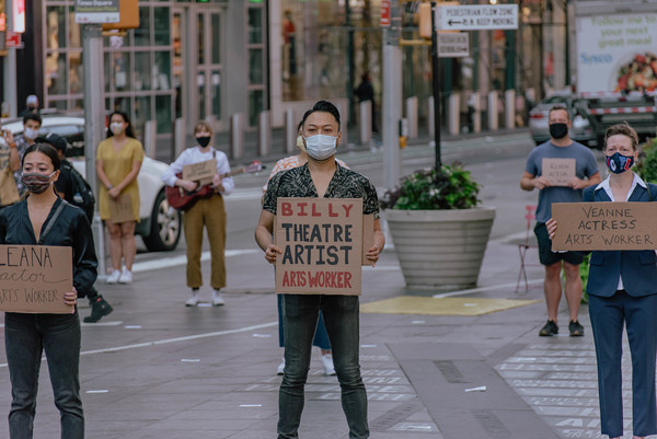 Photo Flash: Artists Gather in Times Square for Be An #ArtsHero Campaign 