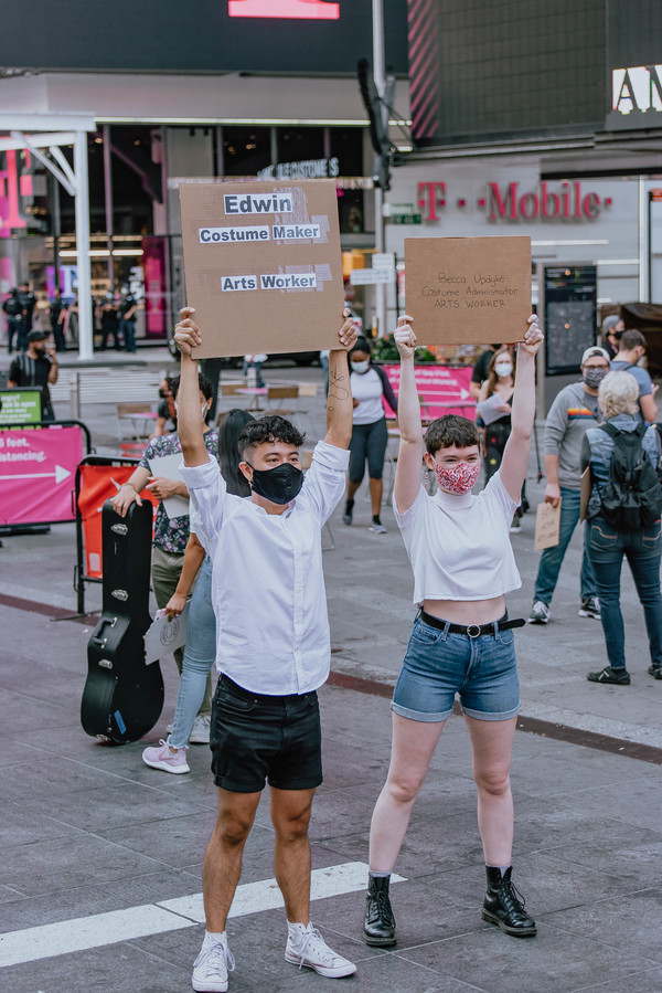 Photo Flash: Artists Gather in Times Square for Be An #ArtsHero Campaign Image