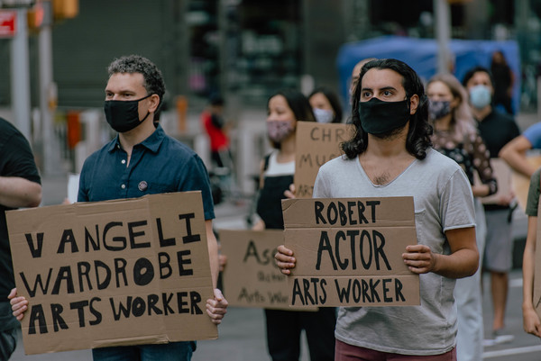 Photo Flash: Artists Gather in Times Square for Be An #ArtsHero Campaign Image