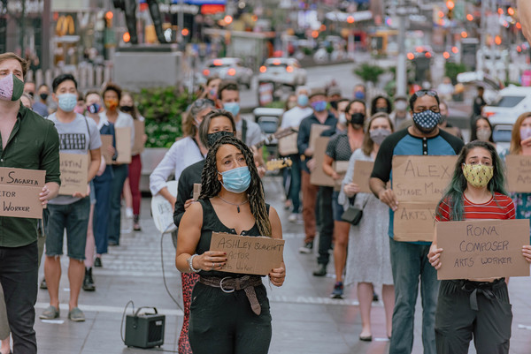 Photo Flash: Artists Gather in Times Square for Be An #ArtsHero Campaign 