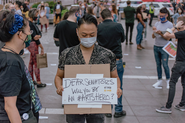 Photo Flash: Artists Gather in Times Square for Be An #ArtsHero Campaign 