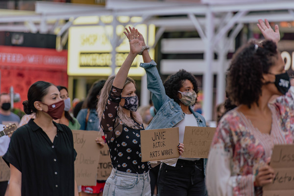 Photo Flash: Artists Gather in Times Square for Be An #ArtsHero Campaign Image