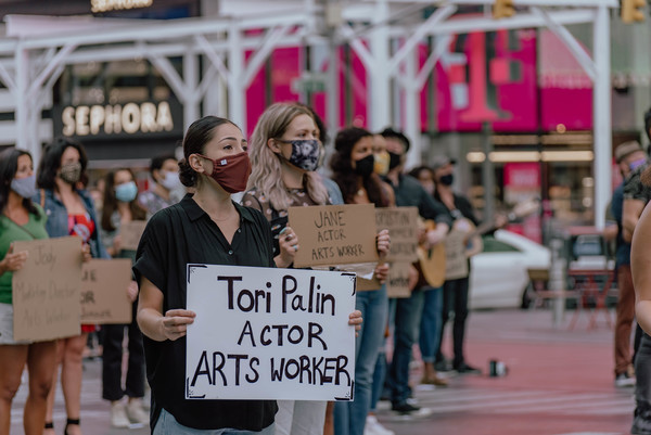Photo Flash: Artists Gather in Times Square for Be An #ArtsHero Campaign Image