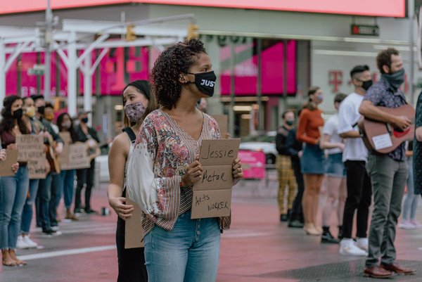 Photo Flash: Artists Gather in Times Square for Be An #ArtsHero Campaign Image
