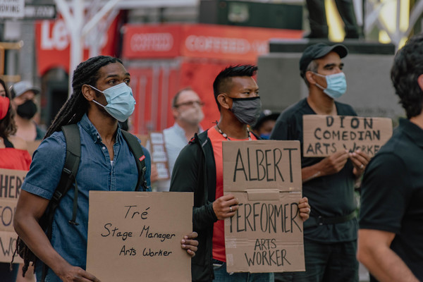 Photo Flash: Artists Gather in Times Square for Be An #ArtsHero Campaign Image