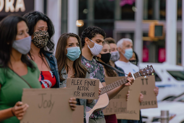 Photo Flash: Artists Gather in Times Square for Be An #ArtsHero Campaign Image
