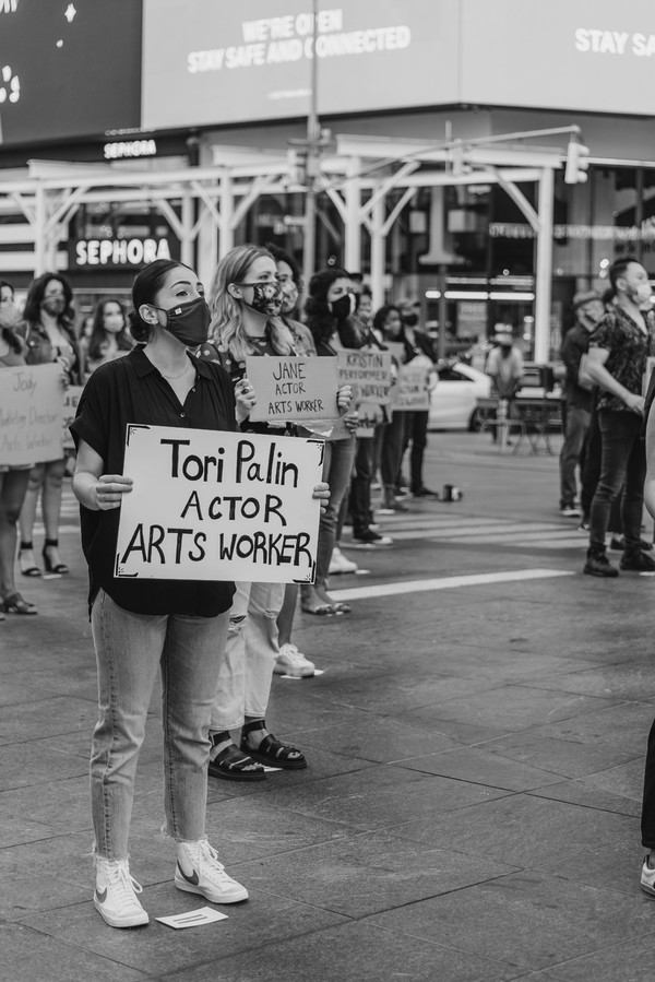 Photo Flash: Artists Gather in Times Square for Be An #ArtsHero Campaign Image