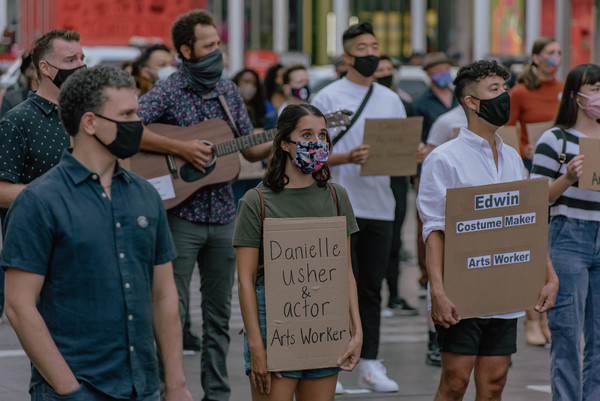 Photo Flash: Artists Gather in Times Square for Be An #ArtsHero Campaign 