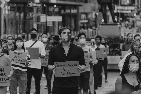 Photo Flash: Artists Gather in Times Square for Be An #ArtsHero Campaign Image