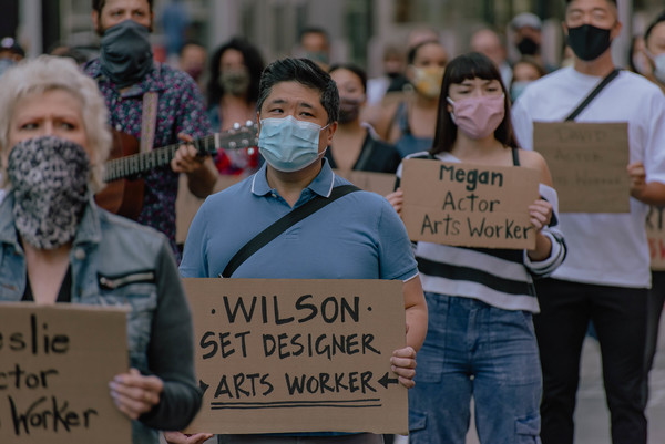 Photo Flash: Artists Gather in Times Square for Be An #ArtsHero Campaign Image