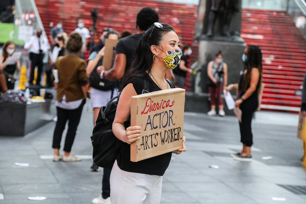 Photo Flash: Artists Gather in Times Square for Be An #ArtsHero Campaign Image