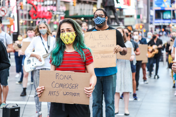 Photo Flash: Artists Gather in Times Square for Be An #ArtsHero Campaign Image
