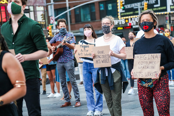 Photo Flash: Artists Gather in Times Square for Be An #ArtsHero Campaign Image