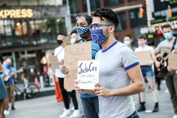 Photo Flash: Artists Gather in Times Square for Be An #ArtsHero Campaign 