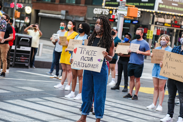 Photo Flash: Artists Gather in Times Square for Be An #ArtsHero Campaign Image
