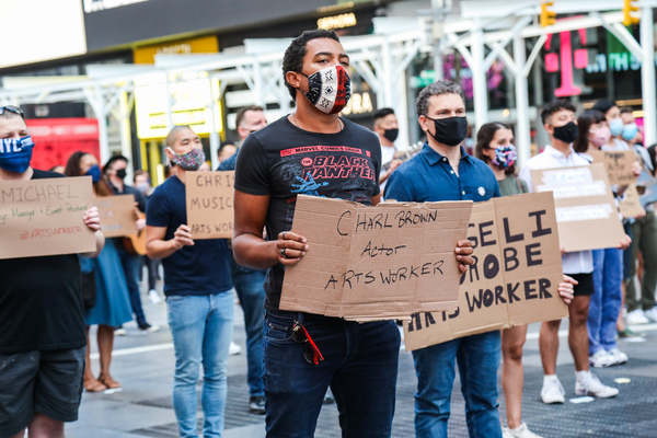 Photo Flash: Artists Gather in Times Square for Be An #ArtsHero Campaign Image