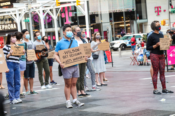 Photo Flash: Artists Gather in Times Square for Be An #ArtsHero Campaign Image